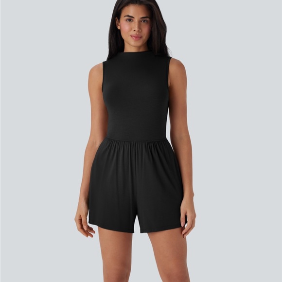 HALARA Black Sleeveless Romper - Picture 6 of 7